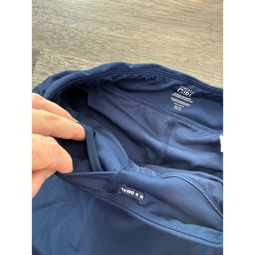 Athleta Girl School Athletic Skort Navy Blue XL 14 Active Skirt - Picture 8 of 9